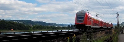 Doppelstockwagen in Stolzenfels